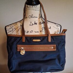 Michael Kors Black and Brown Shoulder Bag